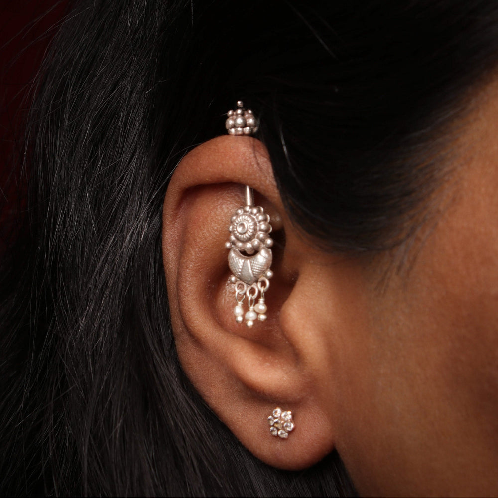 chandra phool silver bugadi pierced by moha