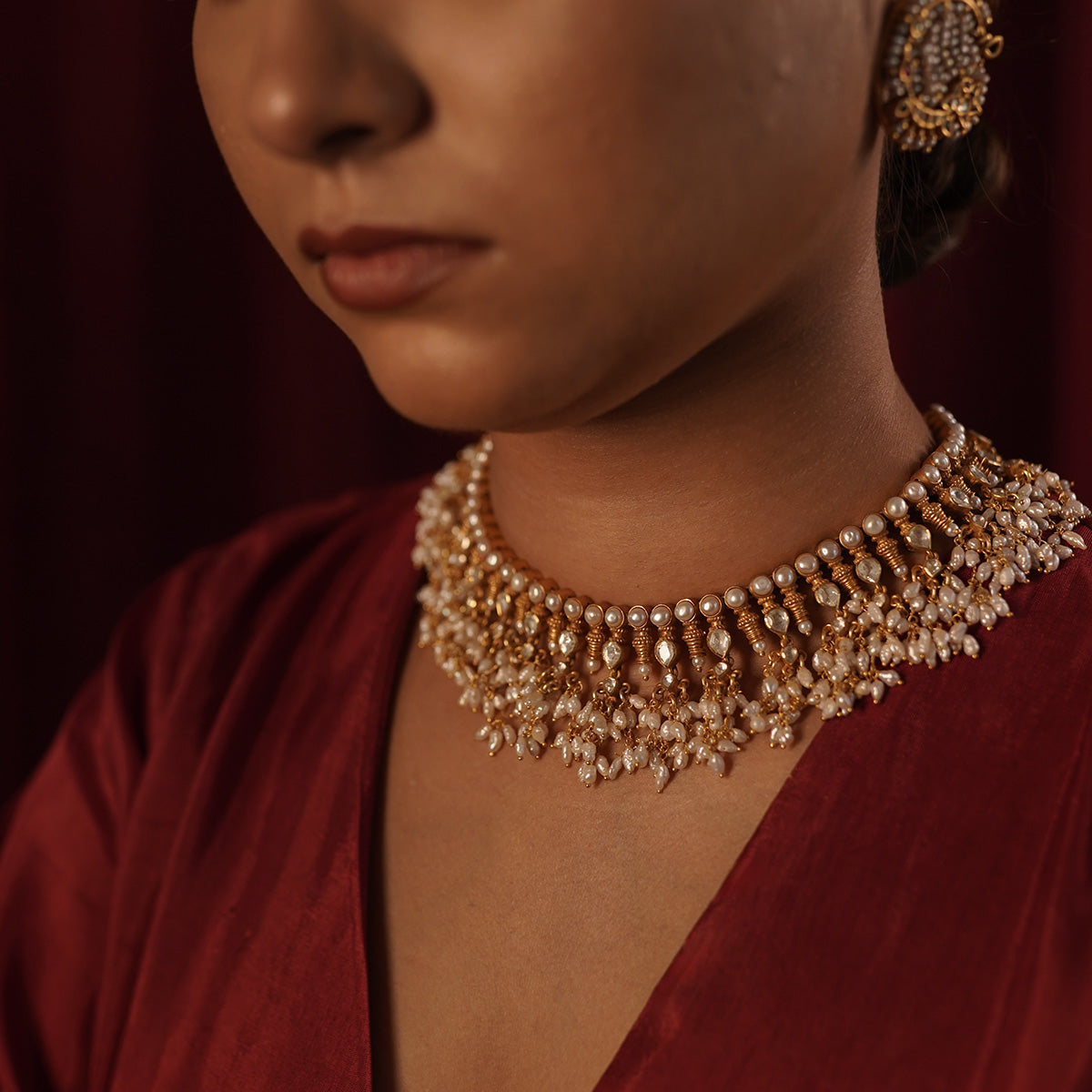 Rudrani Pearl Necklace by MOHA