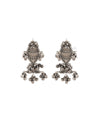 Fish Ghungroo Silver Earrings by Moha
