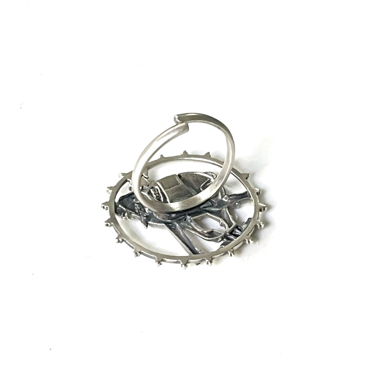 gaja gamini silver finger ring by moha