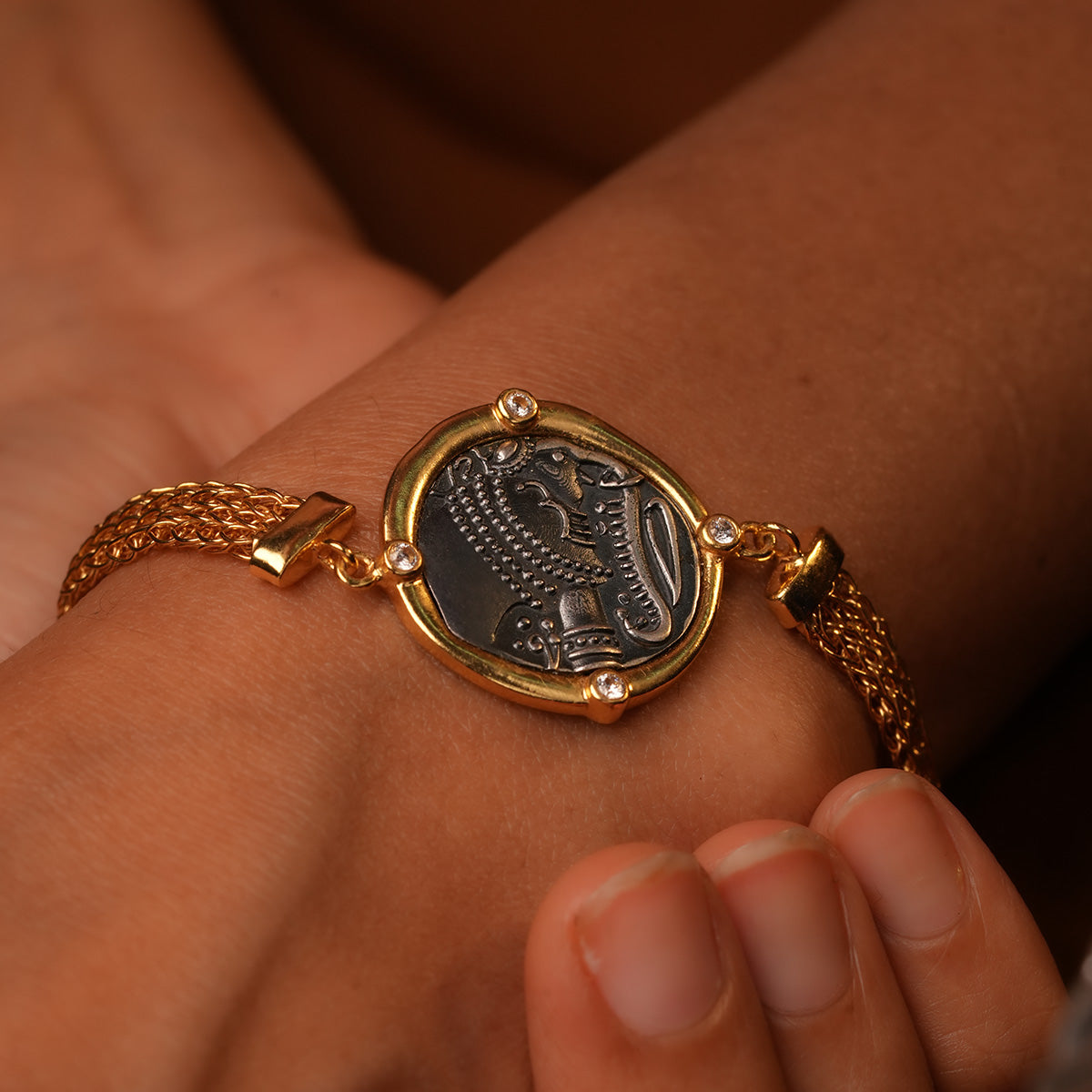 gajapati silver bracelet by moha