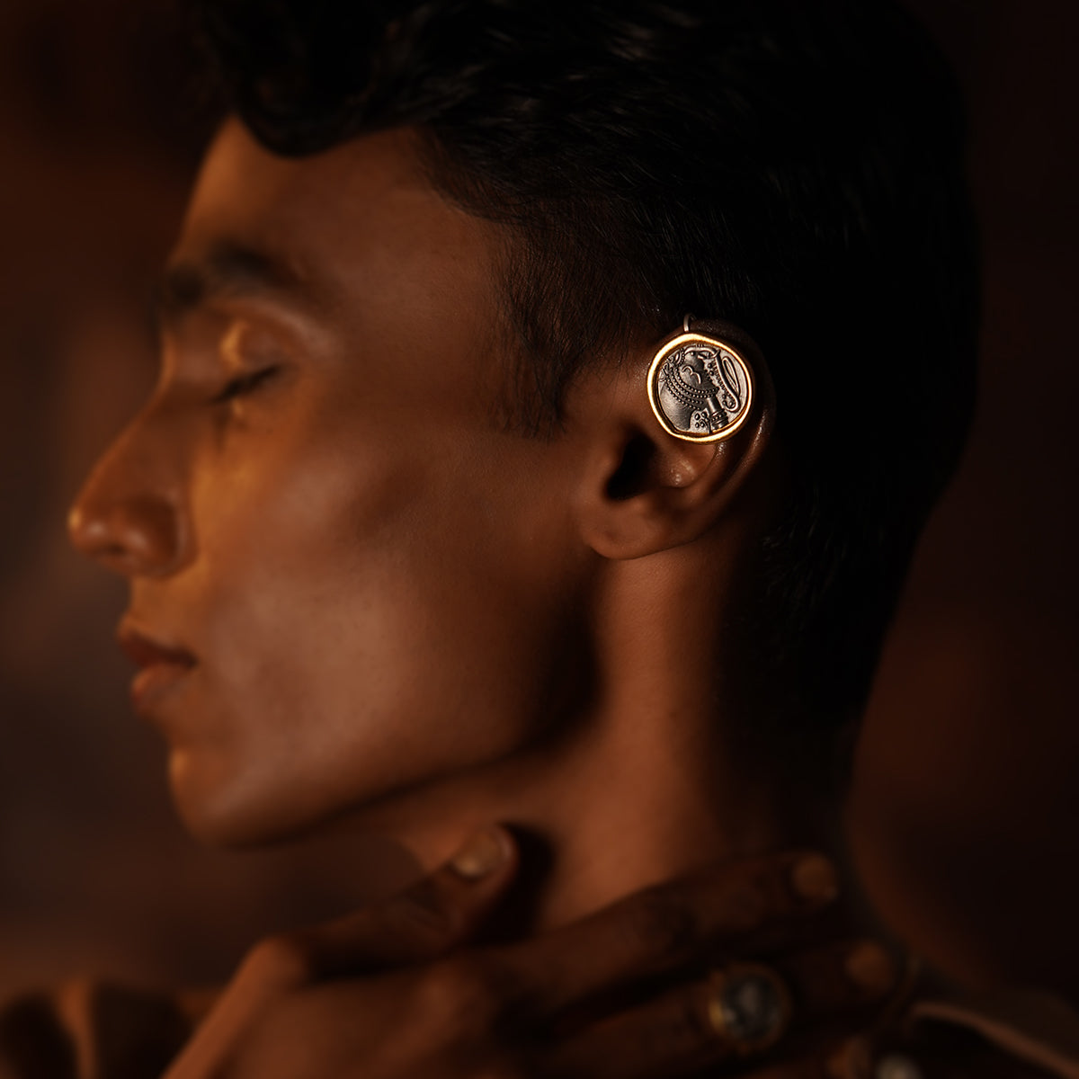 gajapati silver ear clip bugadi by moha
