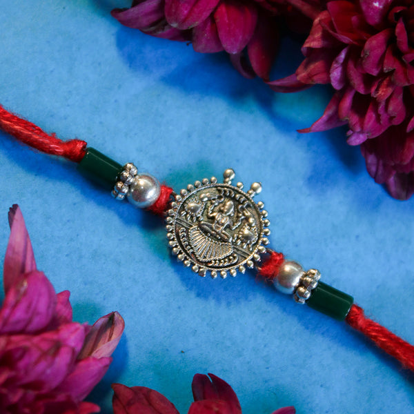 Gajlakshmi Silver Rakhi by Moha