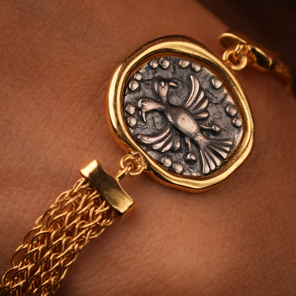 Gandaberunda Silver Bracelet by MOHA