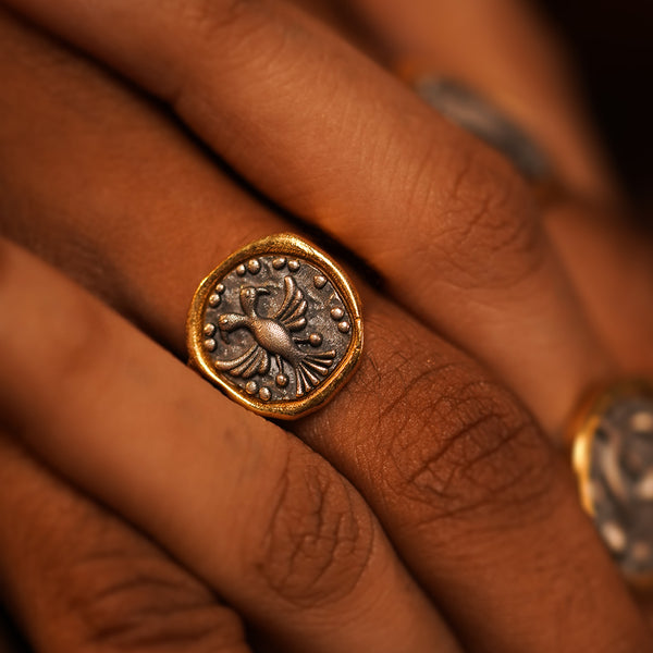 Gandaberunda Silver Finger Ring by MOHA