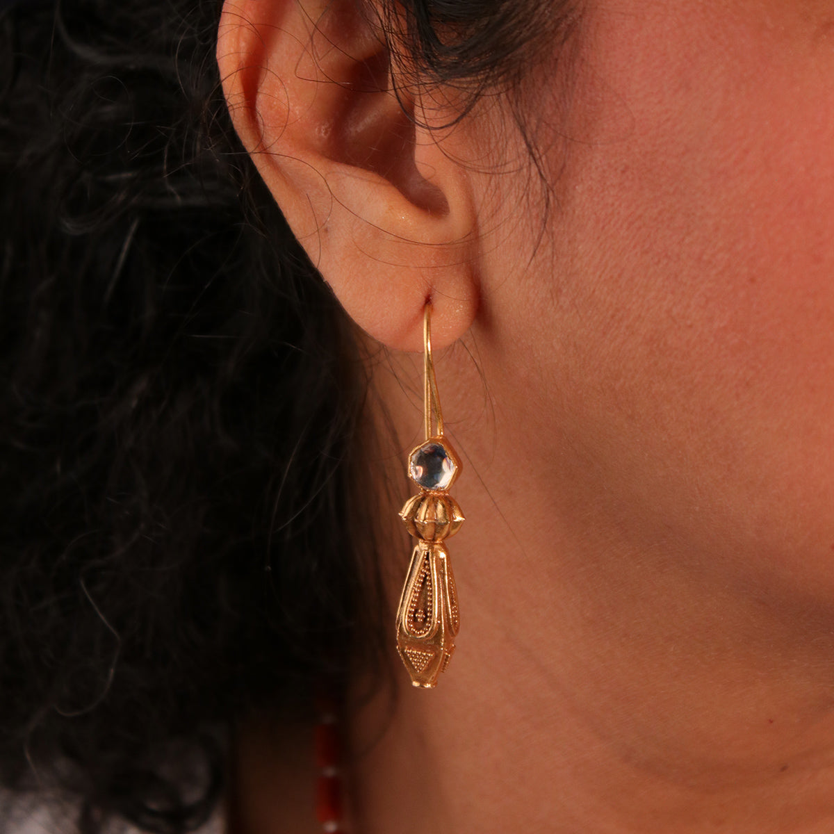Kanchan Silver Earring By MOHA