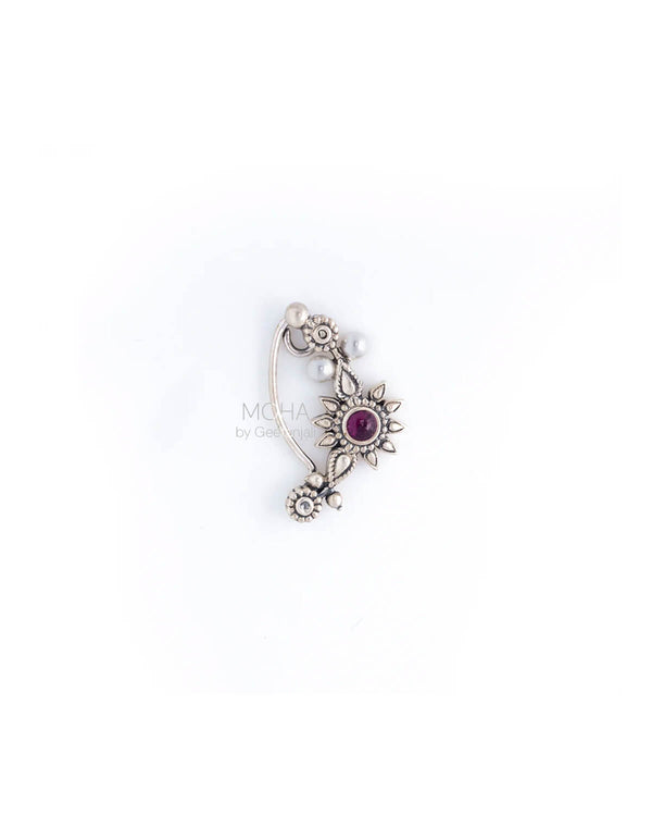 Gul Silver Nath (Clip on, Left) by MOHA