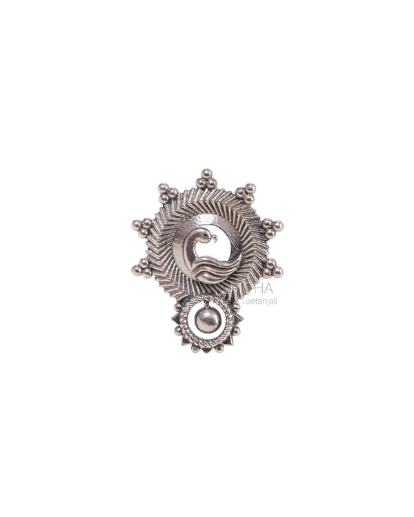 Hansika Silver Finger Ring by MOHA