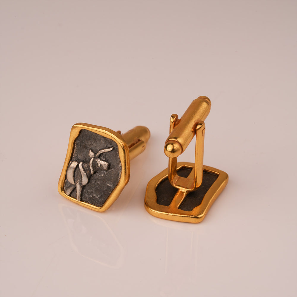 indus unicorn silver cufflinks by moha