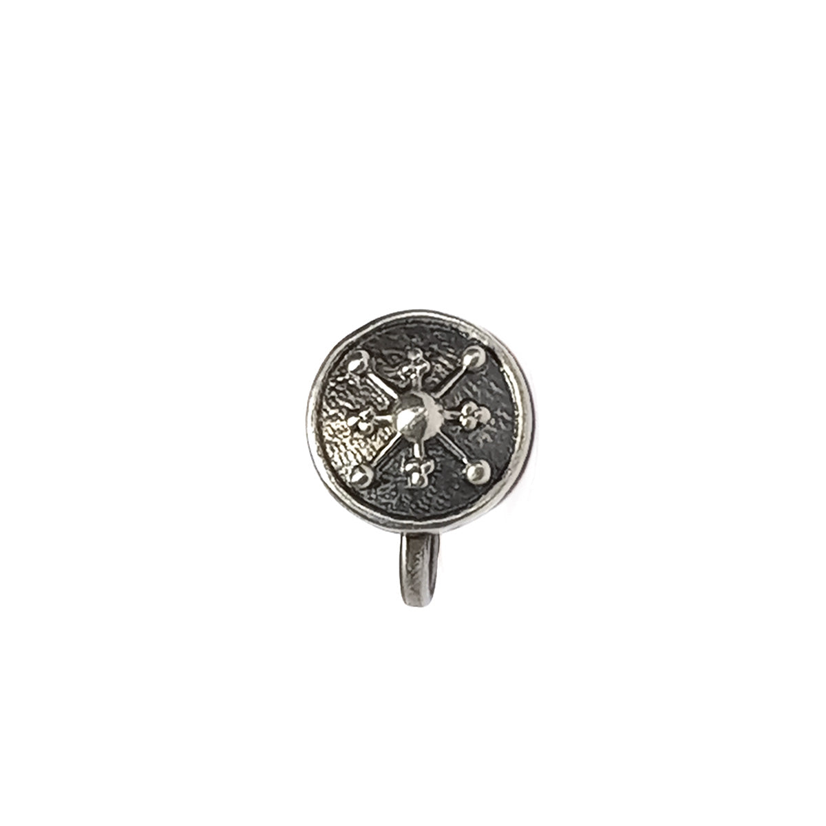 ira silver nose pin clip on by moha