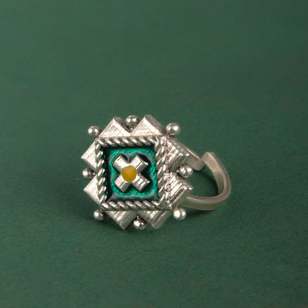 Jhanki Silver Finger Ring by MOHA