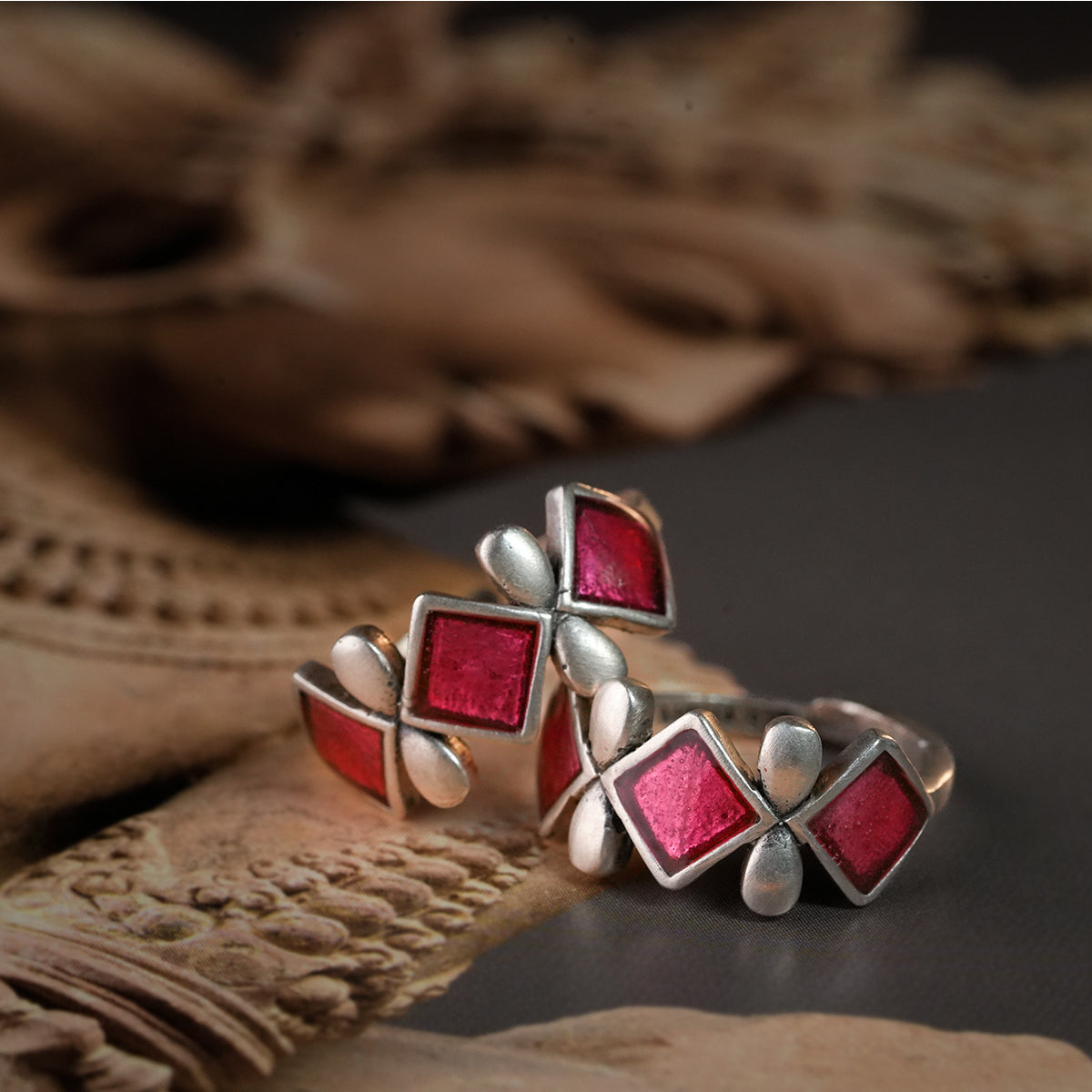 jheel silver toe rings by moha