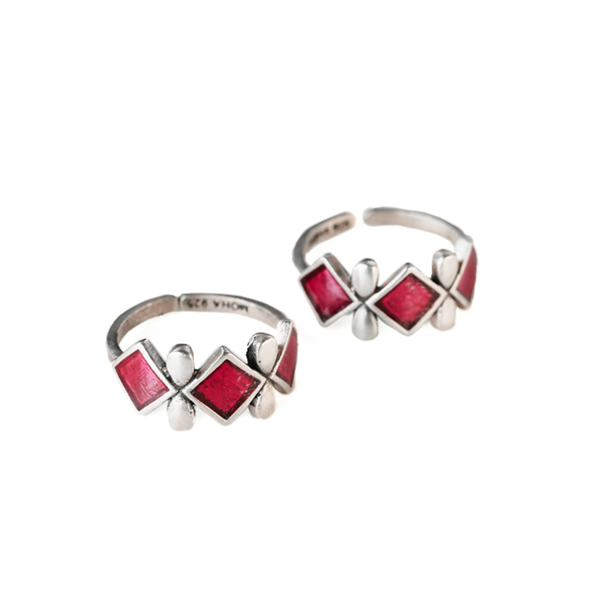 jheel silver toe rings by moha
