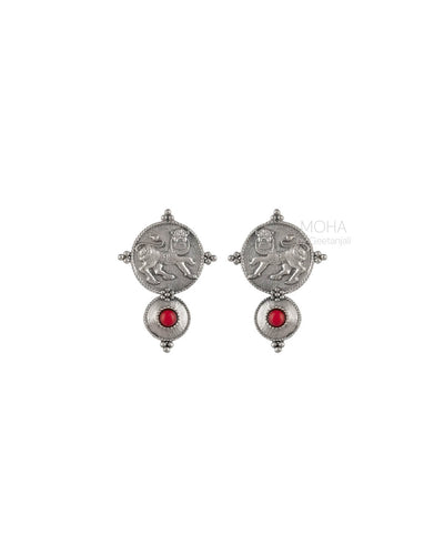 Kadamba Silver Stud Earrings by MOHA