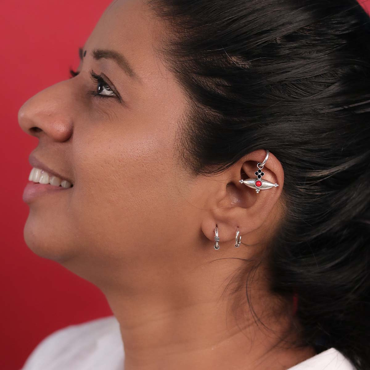 kona hoops silver bugadi by moha