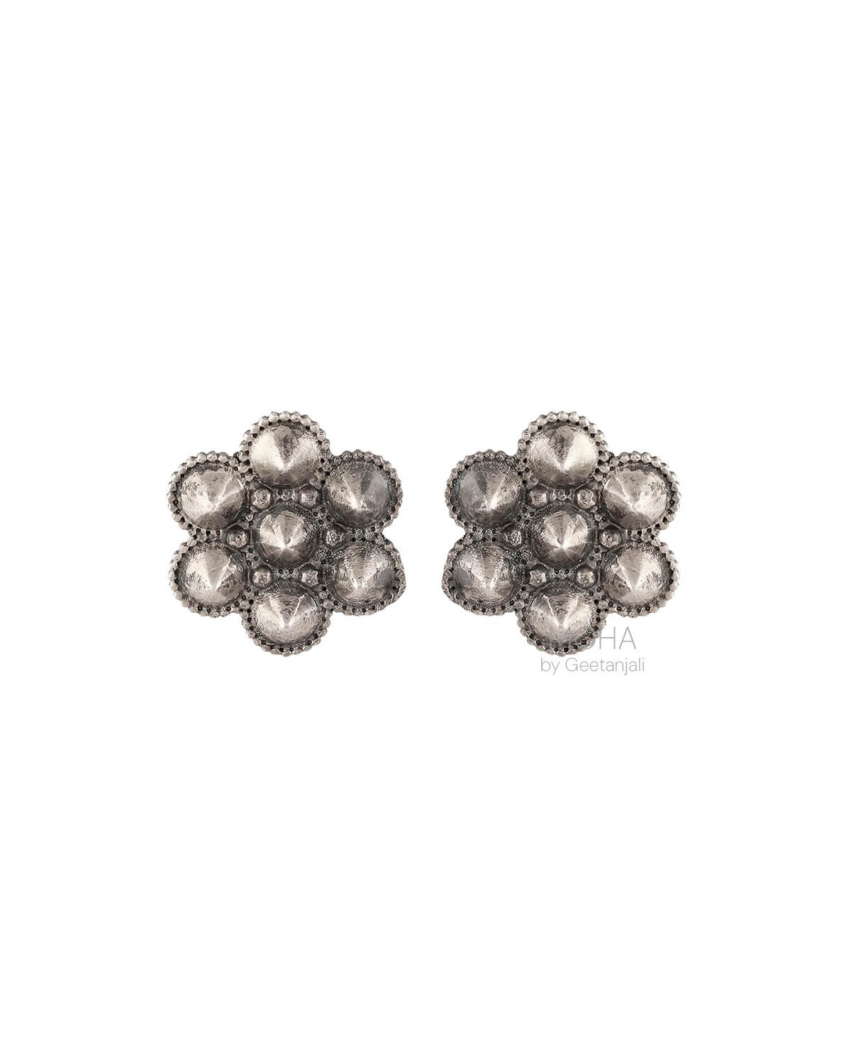 Kudi Silver Stud Earrings By MOHA
