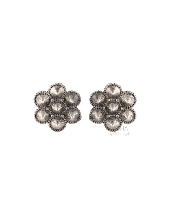 Kudi Silver Stud Earrings By MOHA