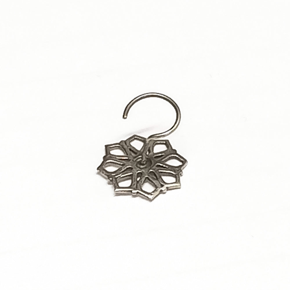 lotus flower nose pin piercing by moha