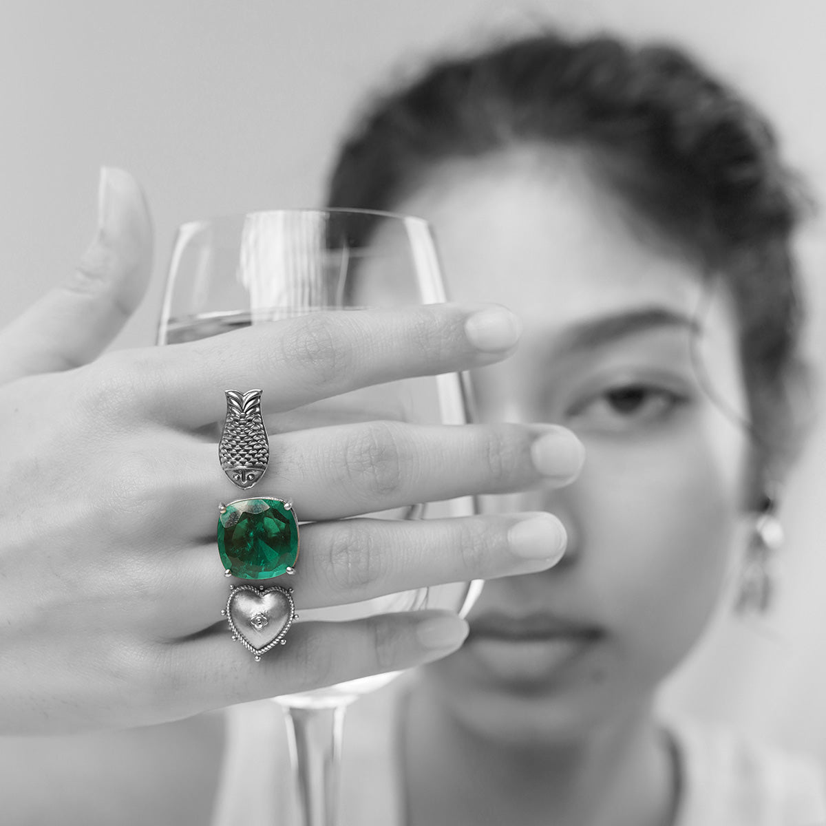 mahaseer double finger ring by moha