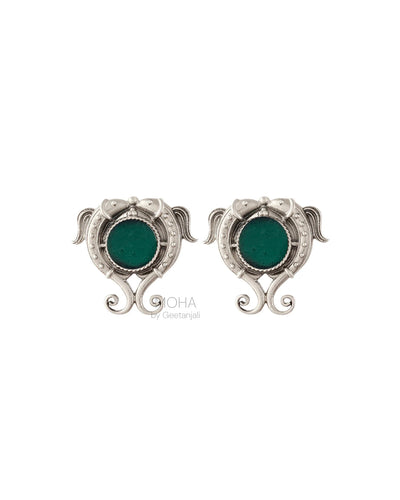 Matsya Silver Stud Earrings By Moha