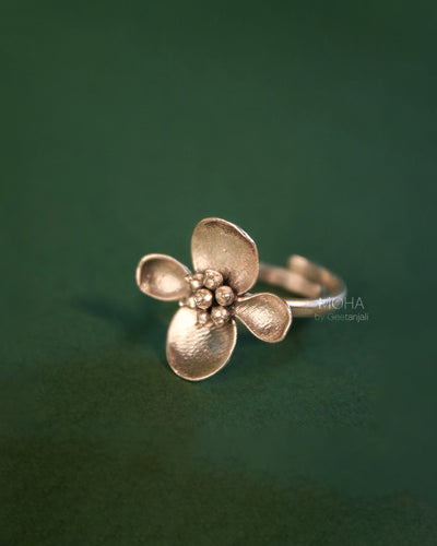 Maya Silver Finger Ring by MOHA