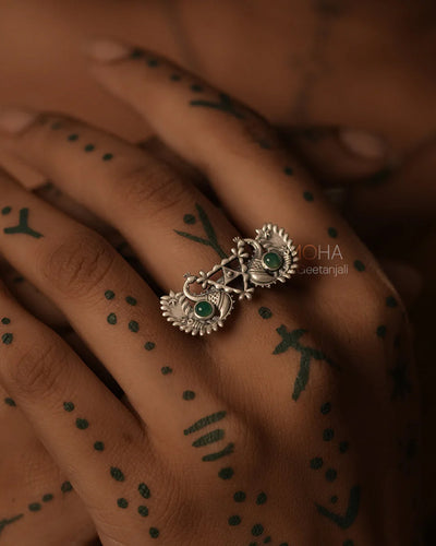 Morika Silver Finger Ring by MOHA