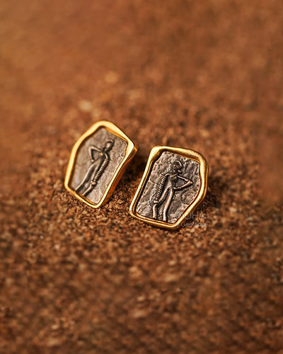 Naari Silver Stud Earrings by MOHA