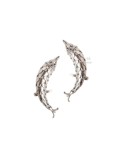 Neerja Silver Earcuffs by MOHA