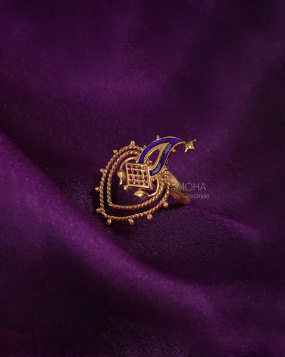 Paisley Silver Finger Ring By Moha