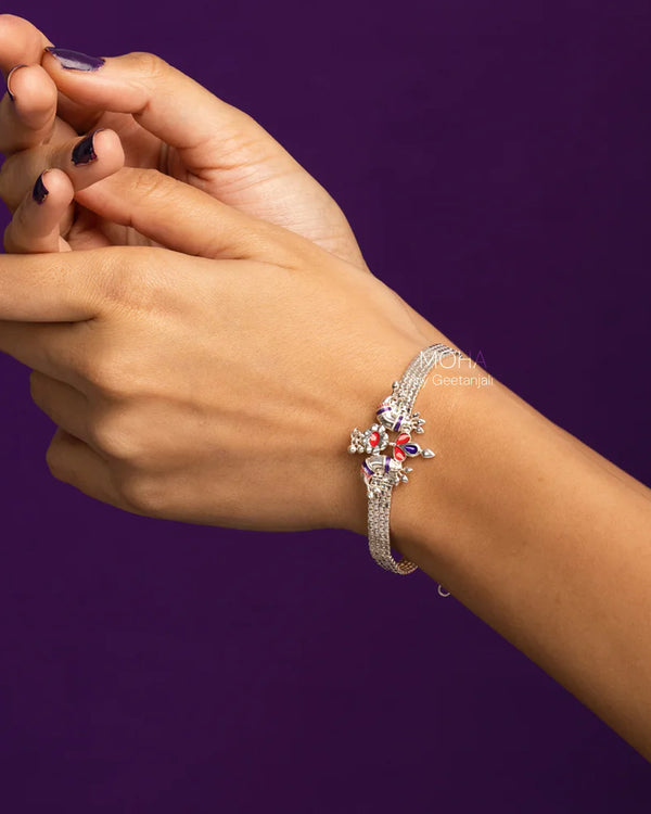 Pakhi Silver Bracelet By Moha