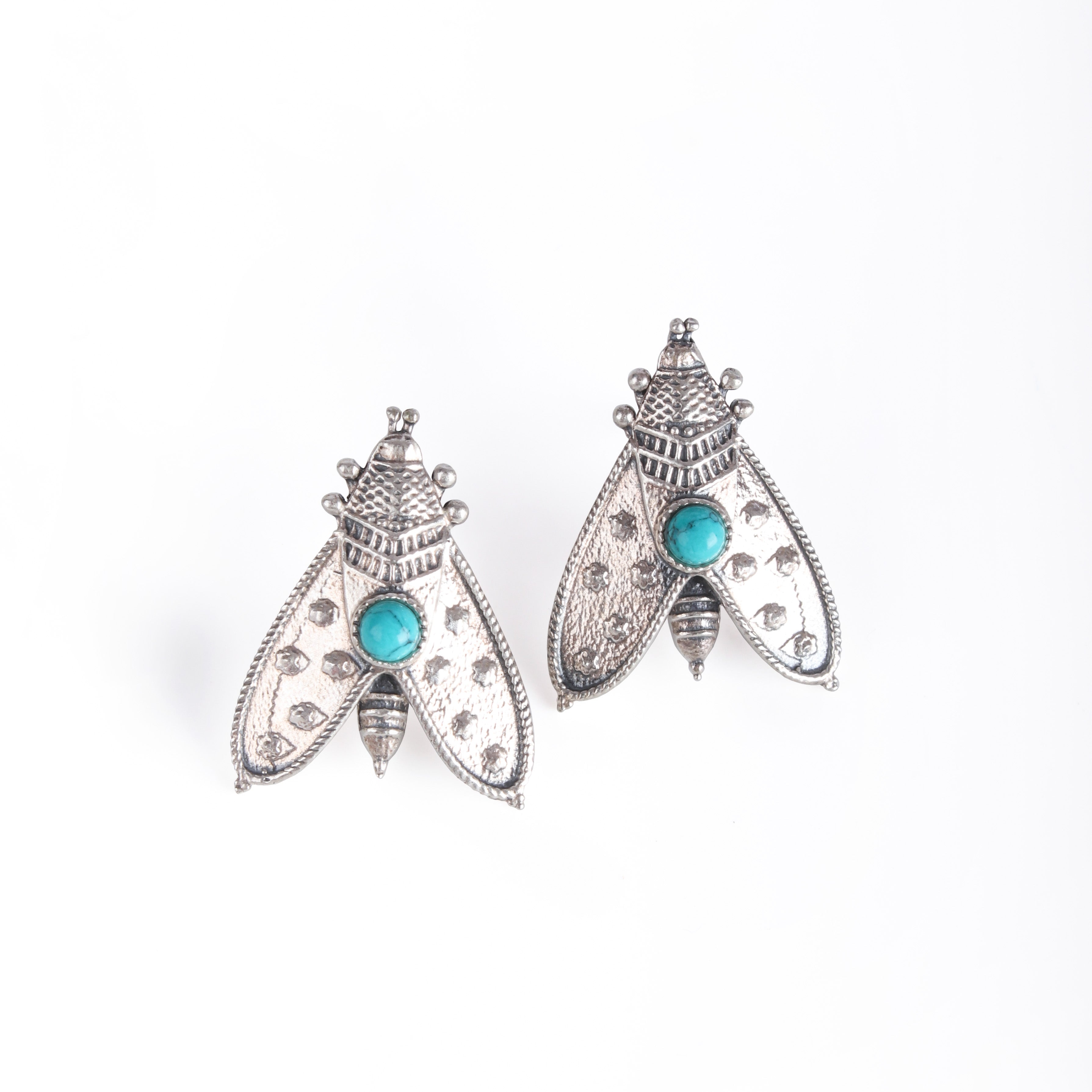 patanga silver earrings small by moha
