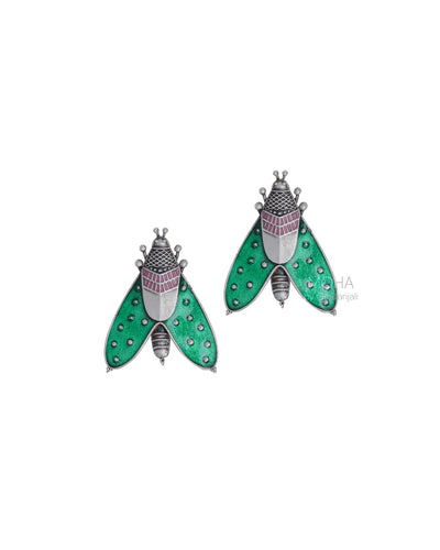 Patanga Silver Earrings (Big) By MOHA