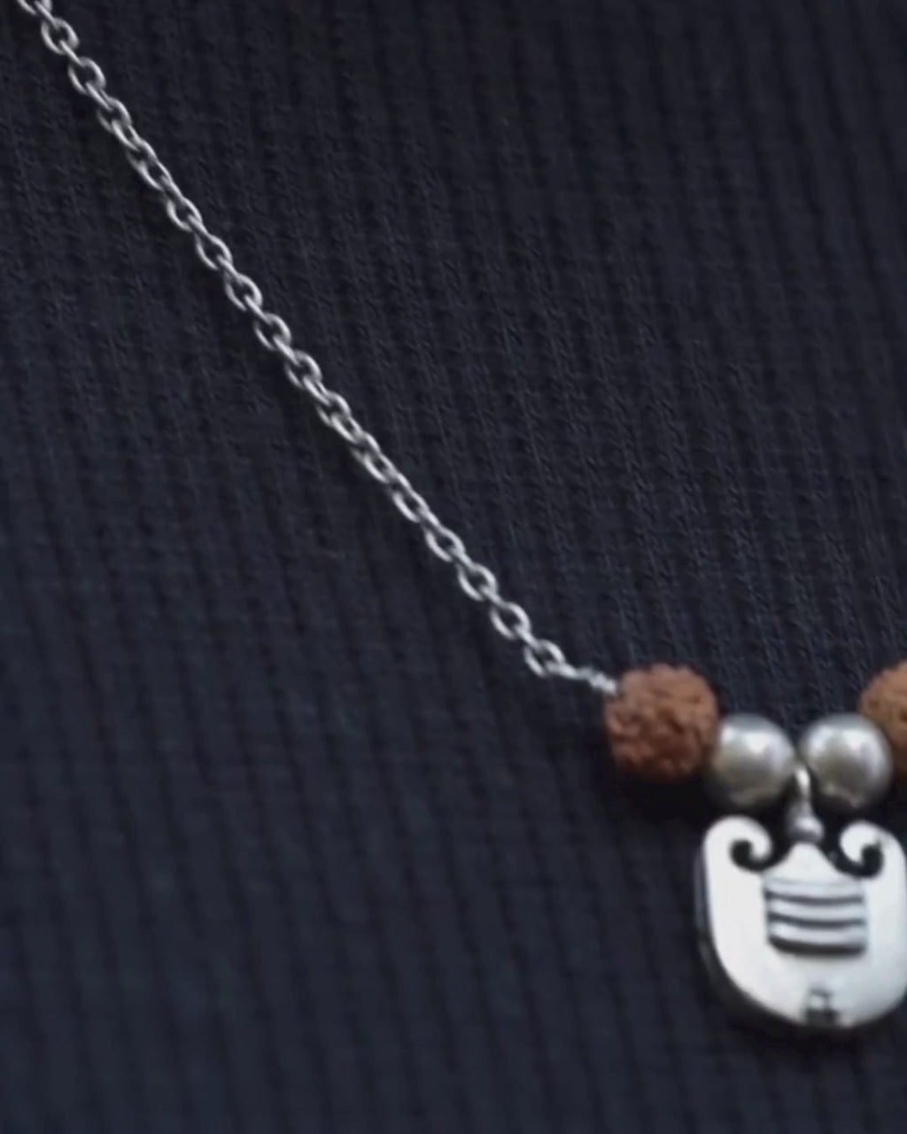Vibhuti Charms Silver Necklace by Moha