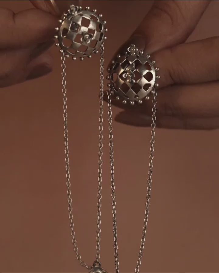 Jharokha Silver Earrings by MOHA