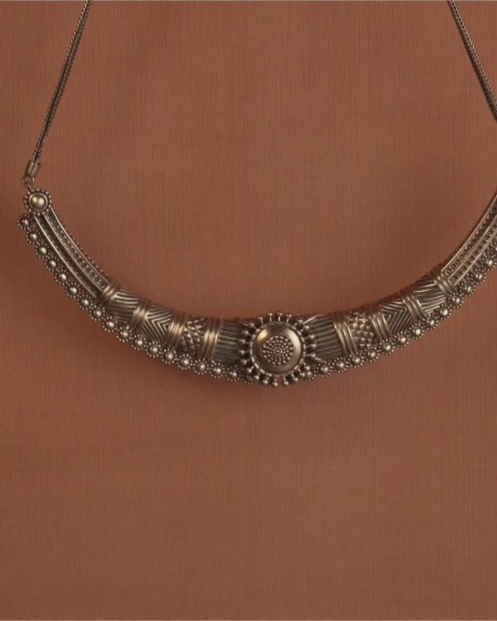 Shobhita Silver Necklace by MOHA
