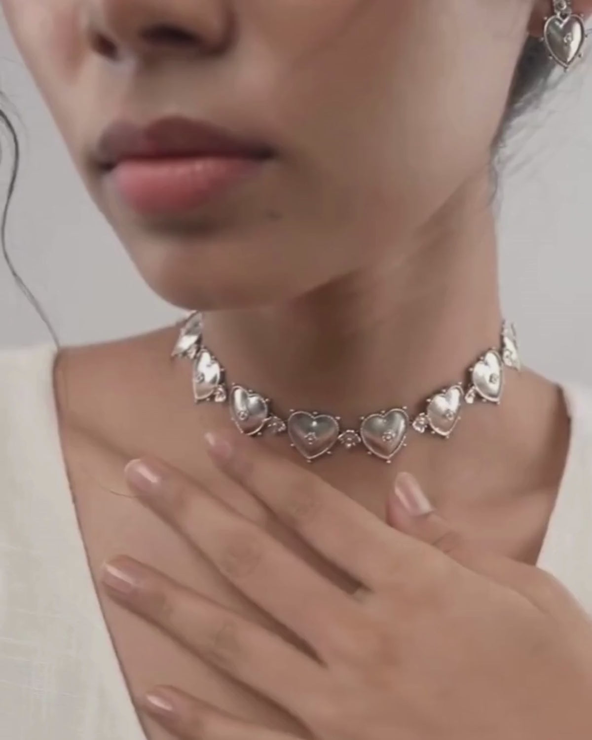 Ruhi Silver Stud Earrings by Moha