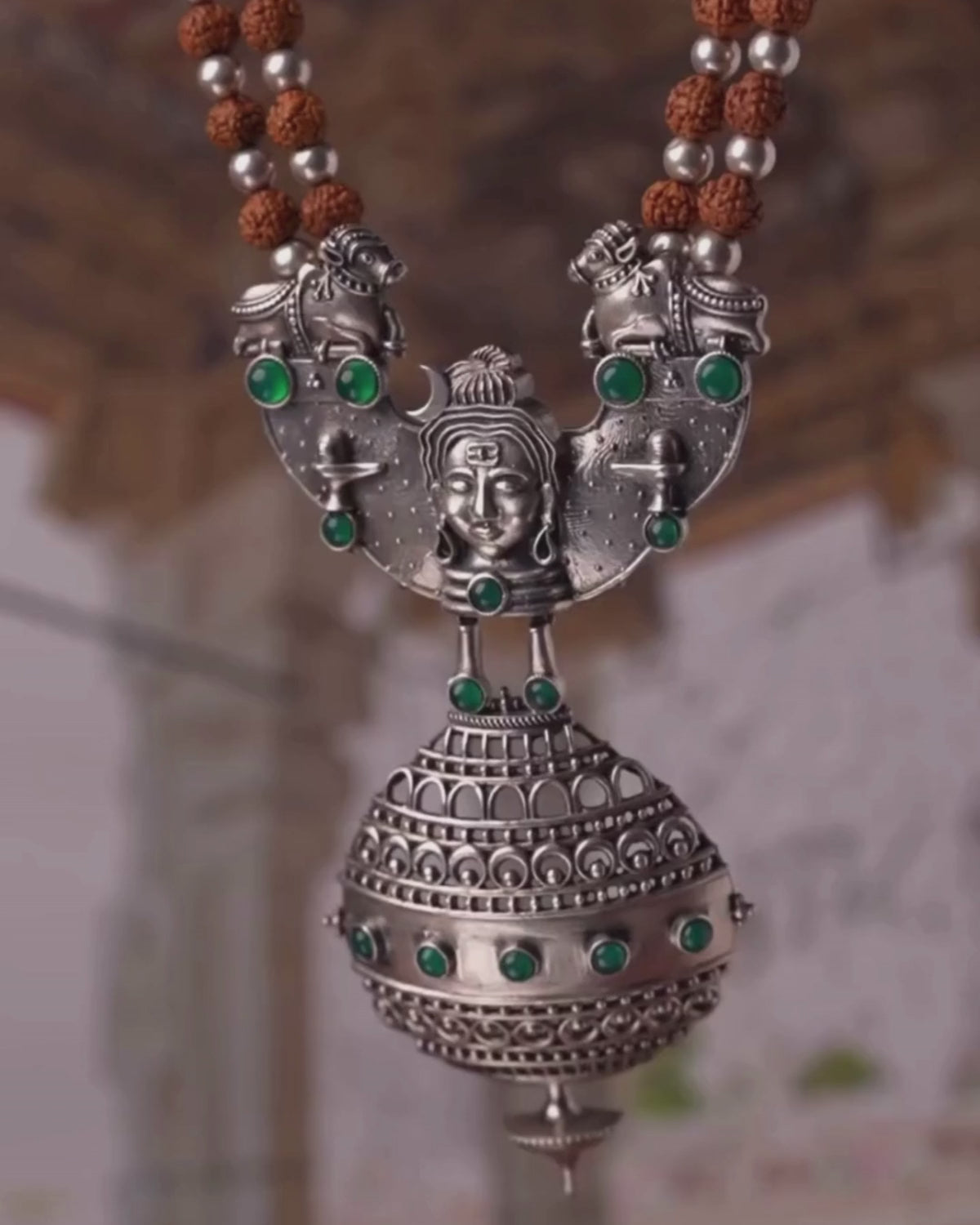 Trailokya Silver Necklace by MOHA