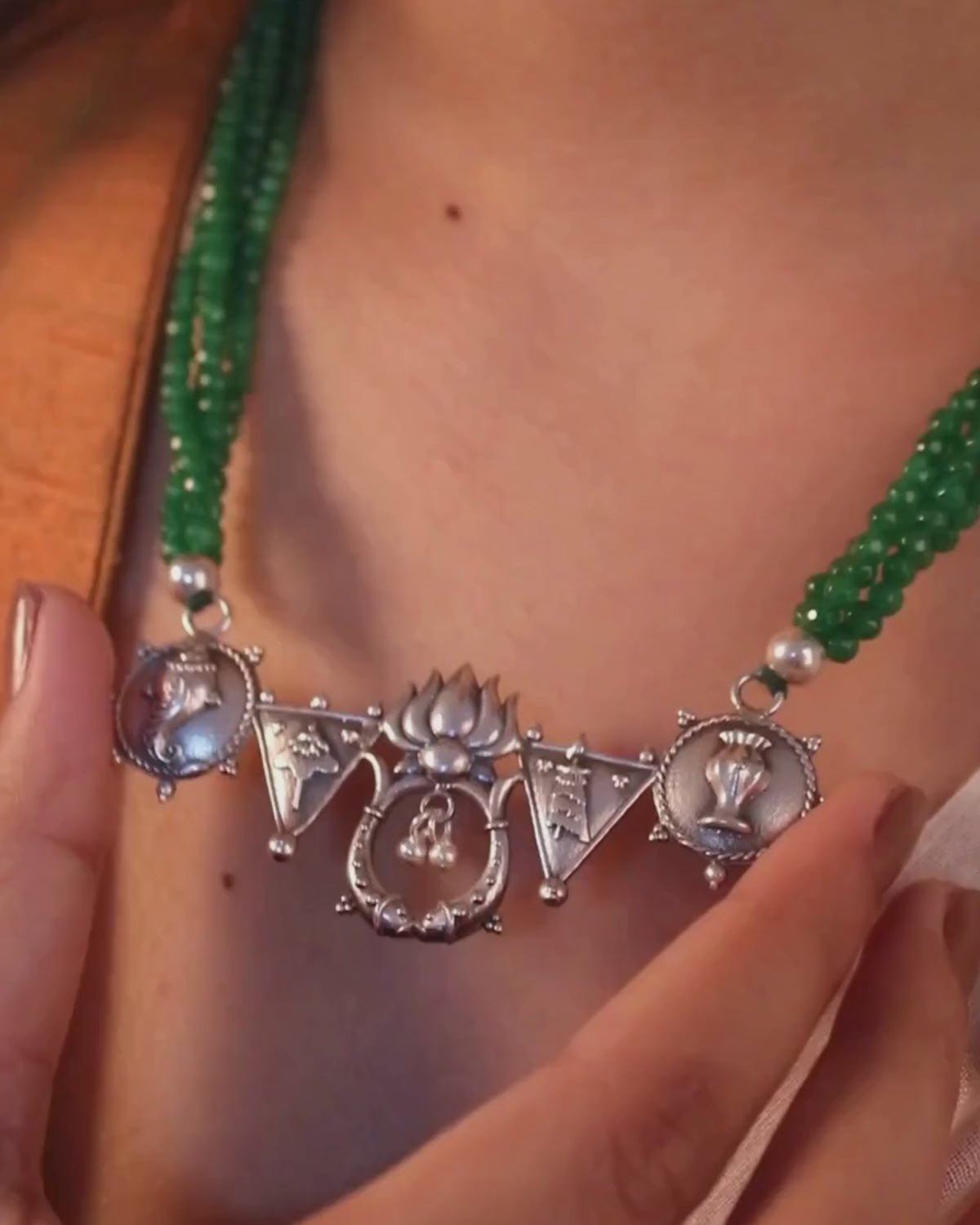 Mihika Silver Necklace by MOHA