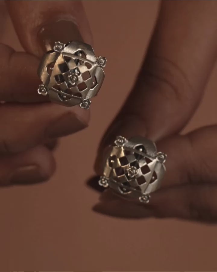 Chak Silver Studs by MOHA