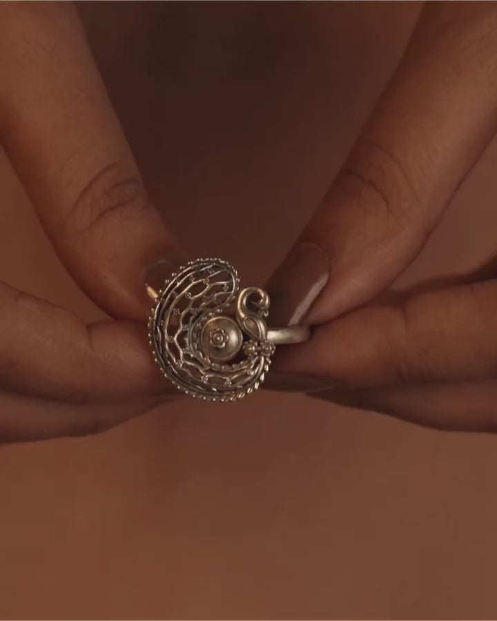 Kalapi Silver Finger Ring by MOHA