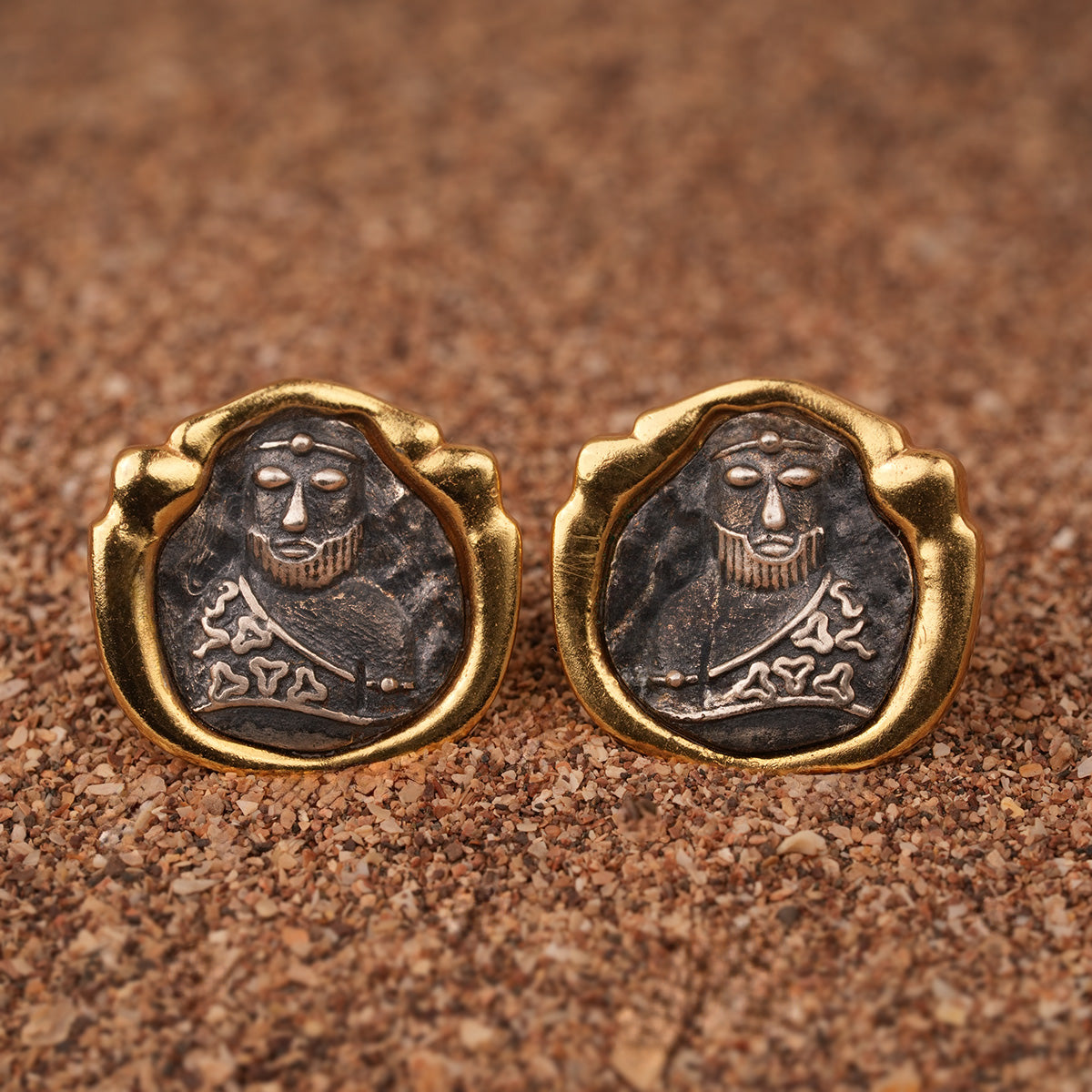 priest king silver cufflinks by moha