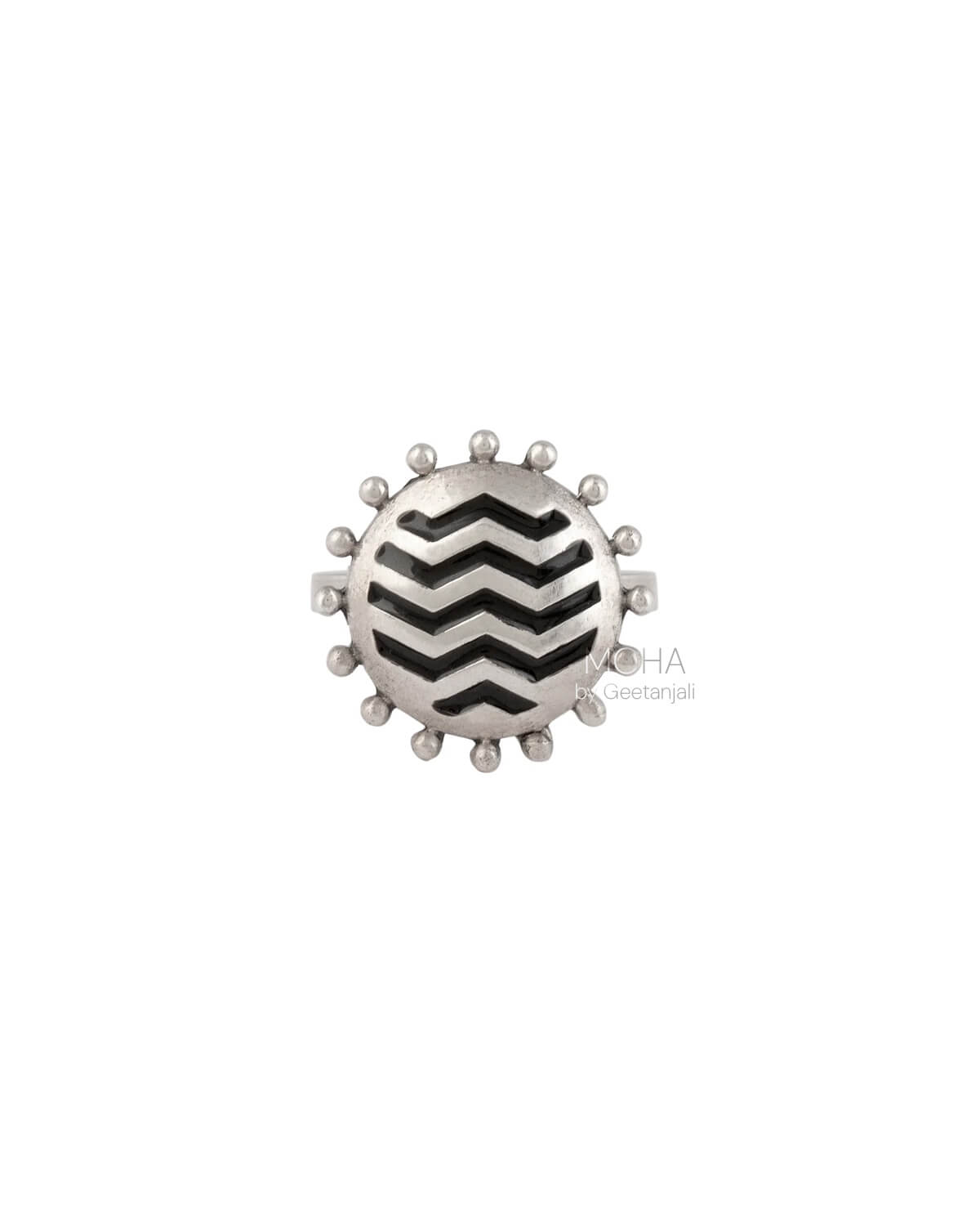 Ravi Silver Finger Ring by MOHA