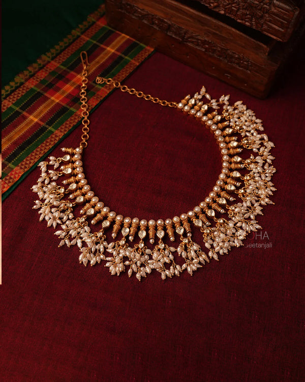 Rudrani Pearl Necklace by MOHA (Small)