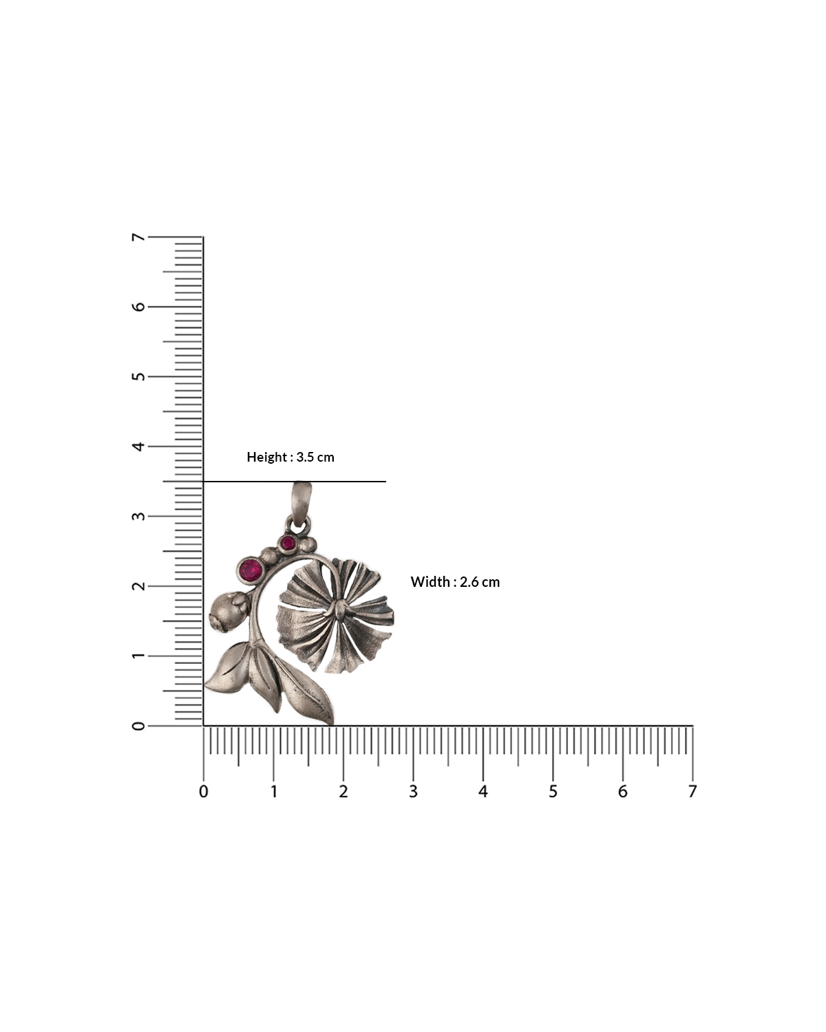 William Morris - Bloom Lily Silver Pendant by Moha (Only Pendant)