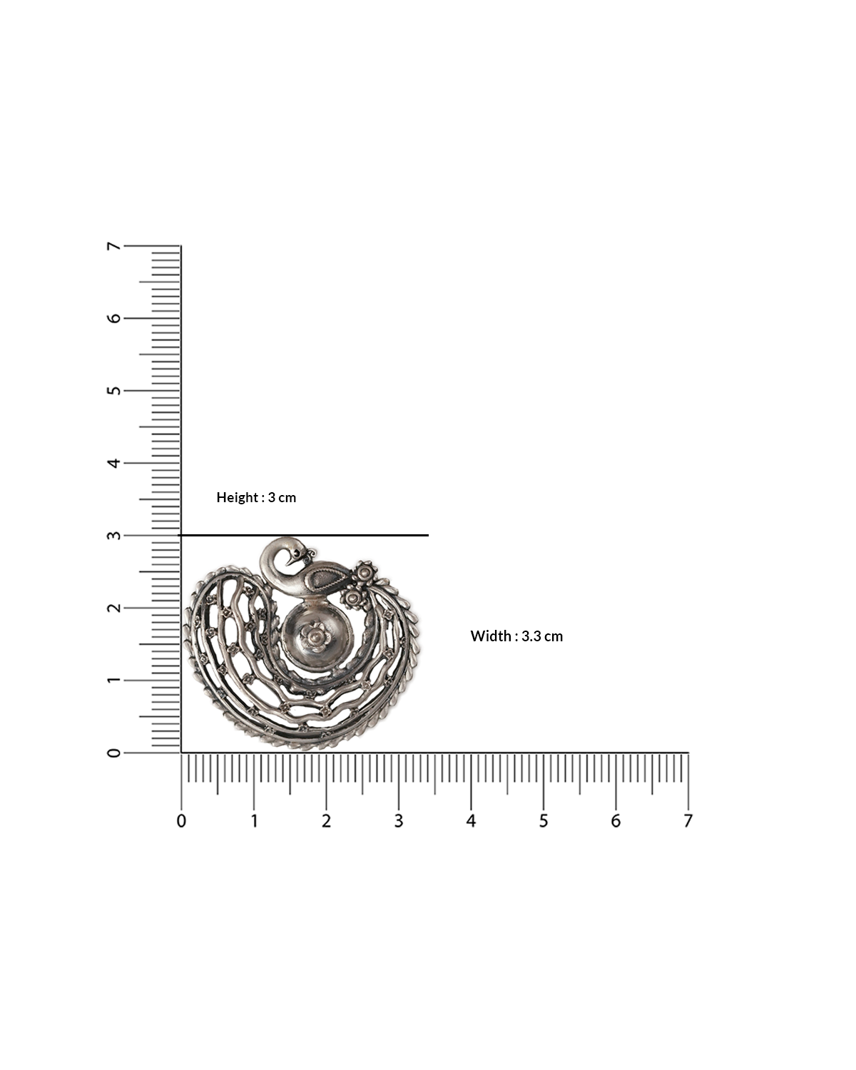 Kalapi Silver Pendant by Moha (Only Pendant)