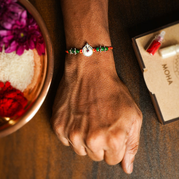 Shubh Silver Rakhi by Moha