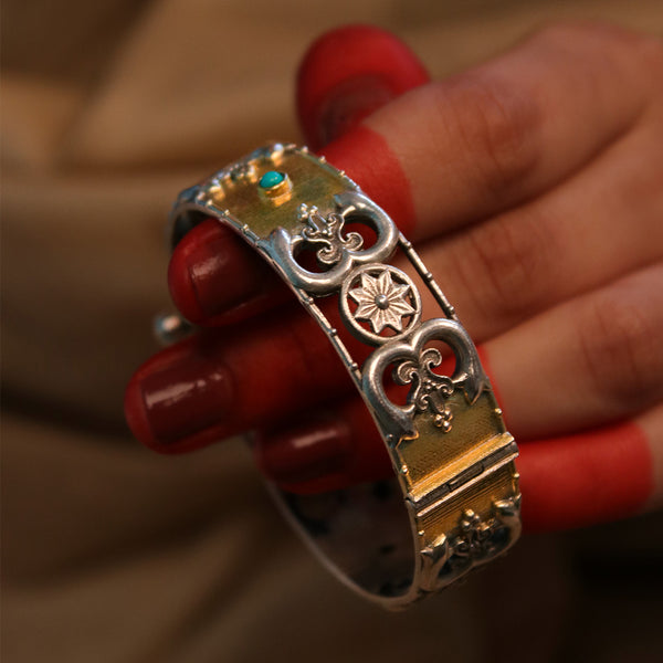 Shubha Valaya Silver Bangle by MOHA