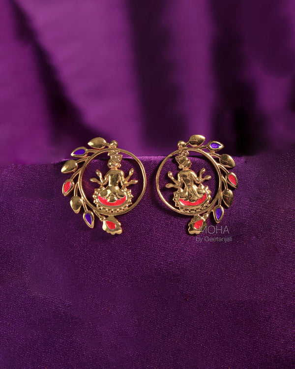Shyam Silver Stud Earrings By Moha