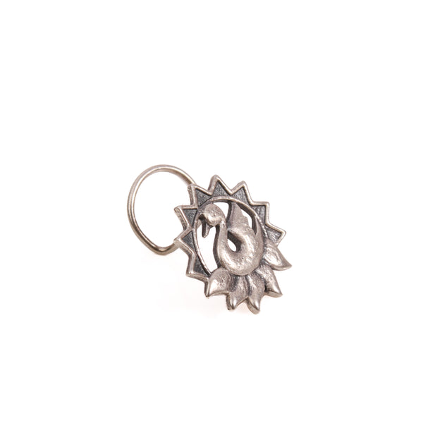 Swan Silver Nose Pin by MOHA