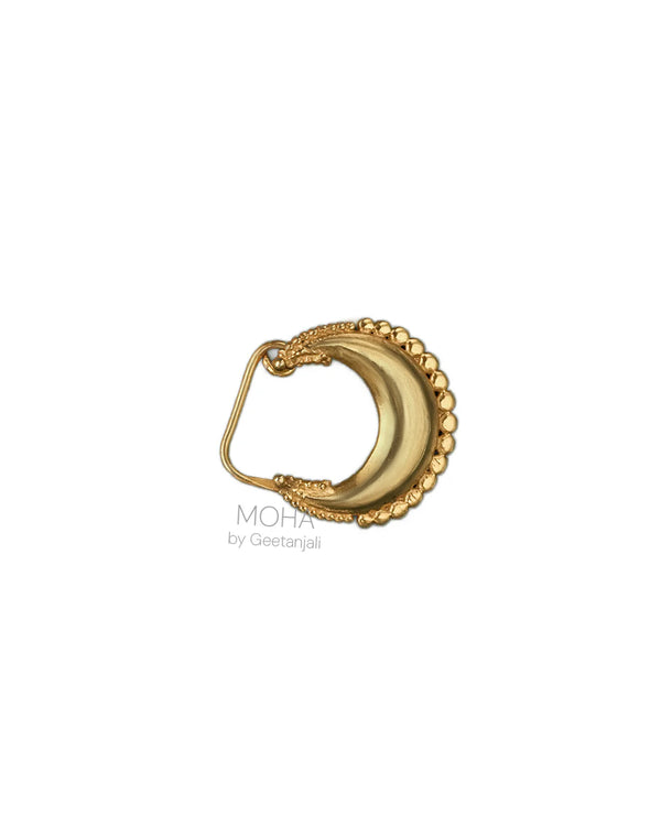 Tara Silver Nath Gold Plated (Clip on, Left) by MOHA